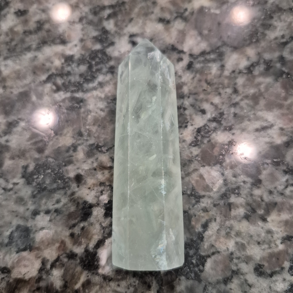 Natural Fluorite Crystal Point Obelisk Tower #L - Picture 7 of 11